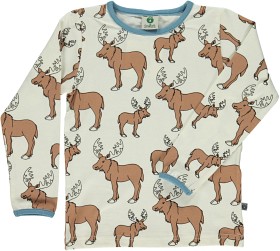 Bilde av Småfolk T-shirt (Älg Vit)