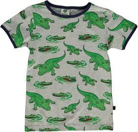 Bilde av Småfolk T-shirt Krokodil (Grå)