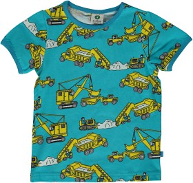 Bilde av Småfolk T-shirt Maskiner (Blå)