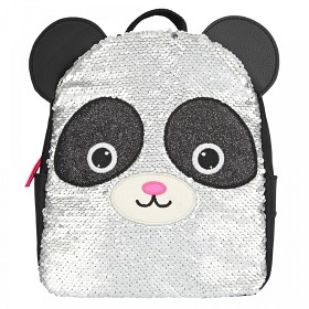 Bilde av Snukis Liten ryggsäck med paljetter (Panda)