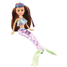Bilde av Sparkel Girlz - Docka Sparkle Mermaid med tillbehör - Lila/Turkos