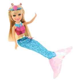 Bilde av Sparkle Girlz Docka Sparkle Mermaid med tillbehör (Rosa/Turkos)