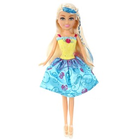 Bilde av Sparkle Girlz Prinsessdocka i strut (Blå/Gul)