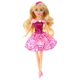 Bilde av Sparkle Girlz Prinsessdocka i strut (Rosa)