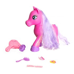 Bilde av Sparkle Girlz - Rosa ponny med hårfön