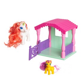 Bilde av Sparkle Girlz - Enhörning med föl och stall