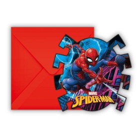 Bilde av Spiderman Inbjudningskort (6-pack) 