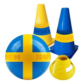 Bilde av SportMe Fotballsett med kjegler Sverige