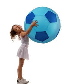 Bilde av SportMe Jättefotboll 50 cm (Ljusblå/blå)