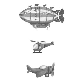 Bilde av Stickstay Väggdekal Flyg Iväg