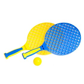 Bilde av Strandtennis med två olika bollar