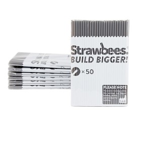 Bilde av Strawbees - Strån 50-pack (Grå)