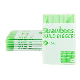 Bilde av Strawbees - Strån 50-pack (Grön)