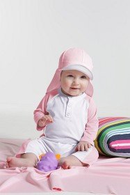 Bilde av SunSeal Baby Flaphat UPF 50+ Pastellrosa/Vit