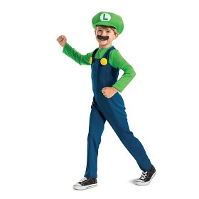 Bilde av Super Mario Luigi Kostyme M (7-8 år)