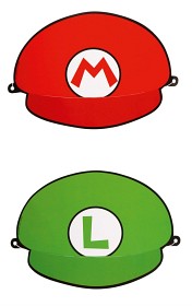 Bilde av Super Mario Partyhattar 8 st