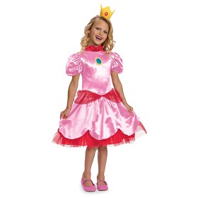Bilde av Super Mario Princess Fancy Peach Kostyme S (4-6 år)