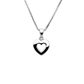 Bilde av Sweethearts Barnhalsband i silver (Hjärta)
