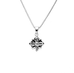 Bilde av Sweethearts Barnhalsband i silver (Gave med stein)