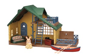 Bilde av Sylvanian Families Log Cabin Gift Set (Green Roof)
