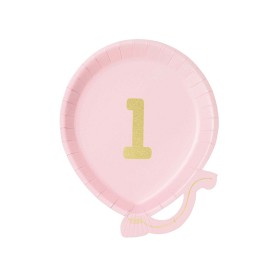 Bilde av Talking Tables BDAY Tallrikar 12-pack (Rosa)