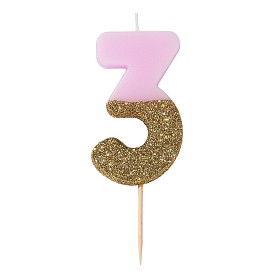 Bilde av Talking Tables BDAY Tårtljus 3 (Rosa)