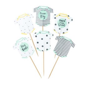 Bilde av Talking Tables Born to be Loved Tårtdekorationer 12-pack