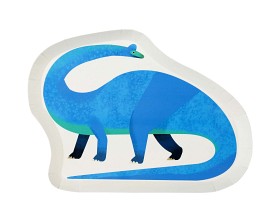 Bilde av Talking Tables Dino Papptallrik 12-pack (Dinosaurieformad)