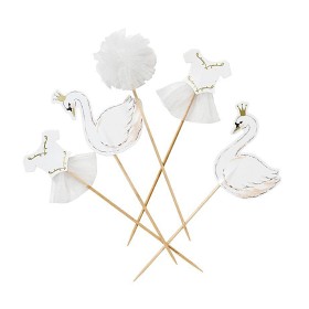 Bilde av Talking Tables Tårtdekorationer 12-pack (Svan)