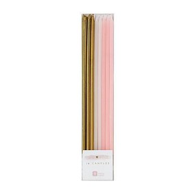 Bilde av Talking Tables Tårtljus 16-pack (Rosa)