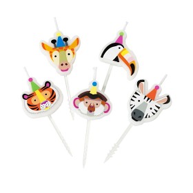 Bilde av Talking Tables Tårtljus 5-pack (Animal)