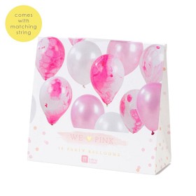 Bilde av Talking Tables We Heart Marmor Ballonger 12 st (Rosa)