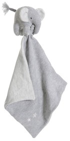 Bilde av Teddykompaniet Cozy knits Elefant Snuttefilt (Grå)