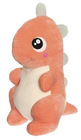 Bilde av Teddykompaniet Kramiz Sitter Dino 60 cm (Korall)