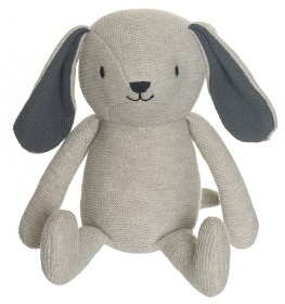 Bilde av Teddykompaniet Organic Hund Strikket 24 cm (Beige)