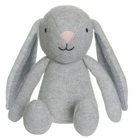 Bilde av Teddykompaniet Organic Kanin Strikket 20 cm (Grå)
