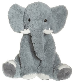 Bilde av Teddykompaniet Sittande elefant 60 cm (Grå)