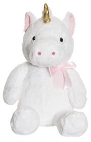 Bilde av Teddykompaniet Sittande enhörning med rosett 60 cm