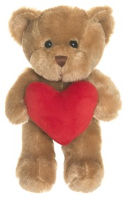 Bilde av Teddykompaniet Theo Bamse med hjerte 19 cm (Brun)