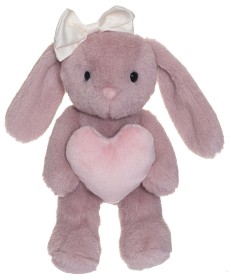 Bilde av Teddykompaniet Tyra Kanin med hjerte 20 cm (Dimrosa)