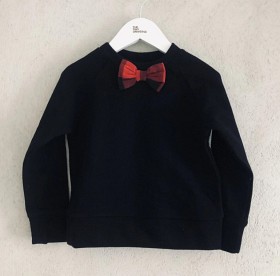 Bilde av The Tiny Universe Bow Jerseygenser (Sort/rød)