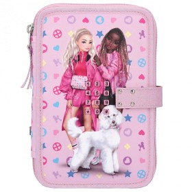 Bilde av TOPModel Dobbel pennetui med kode og lys (Bling Bling)