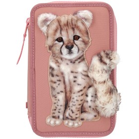 Bilde av TOPModel Trippelt pennal med myk gepard (Urban Jungle)