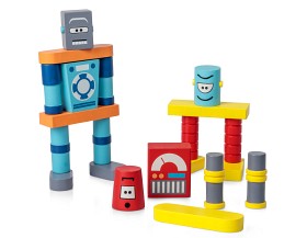 Bilde av Trebyggeklosser Robot