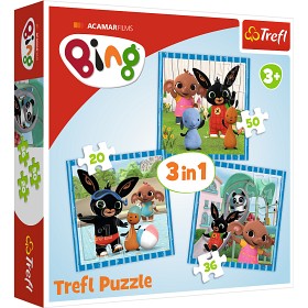 Bilde av Trefl Bing Puslespill 3i1 (20-36-50-brikker)