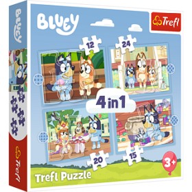 Bilde av Trefl Bluey 4i1 puslespill 12+15+20+24-bitar