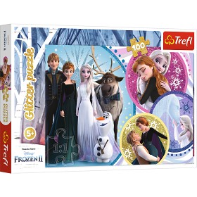 Bilde av Trefl Disney Frozen 2 Glitter puslespill (100-bitar)