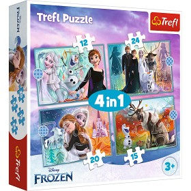 Bilde av Trefl Disney Frozen 2 Puslespill 4i1 (12-15-20-24-bitar)