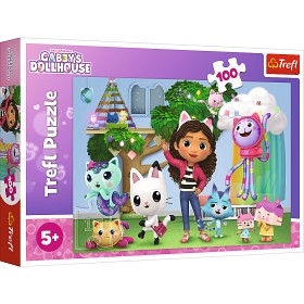 Bilde av Trefl Gabby's Dollhouse Puslespill (100-bitar)