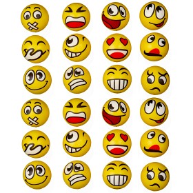 Bilde av Twiddlers Emoji Sensoriske baller 24-pakning